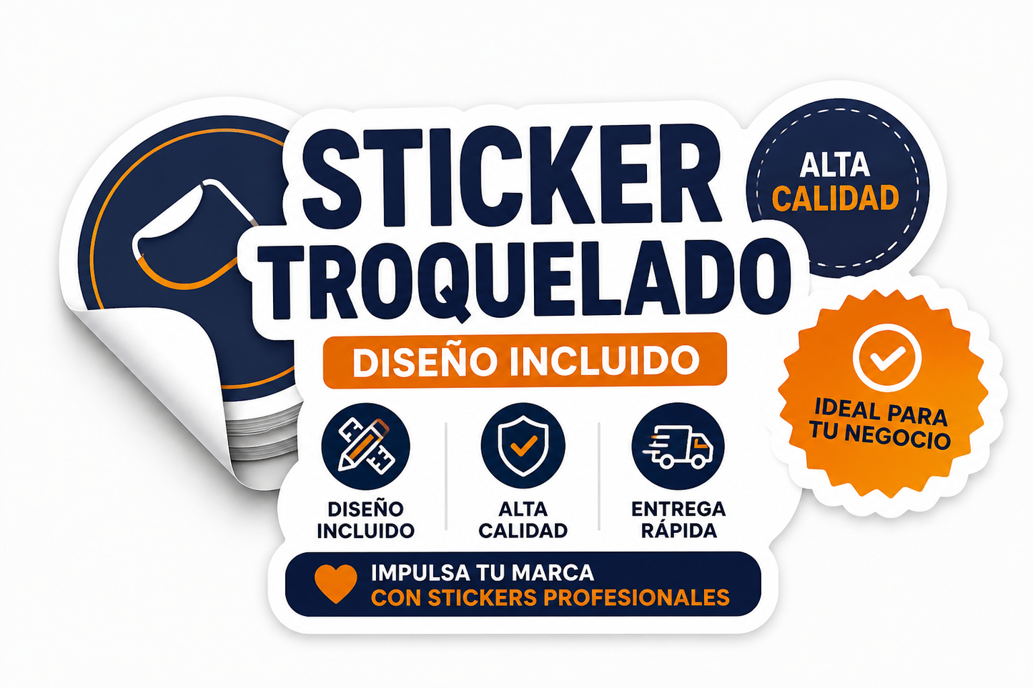 STICKER TROQUELADOS + DISEÑO INCLUIDO