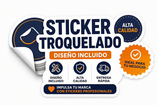 STICKER TROQUELADOS + DISEÑO INCLUIDO